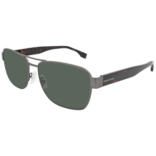 Hugo Boss Polarized Green Navigator Men's Sunglasses BOSS 1441/S