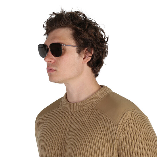 Hugo Boss Polarized Grey Square Men's Sunglasses BOSS 1405/F