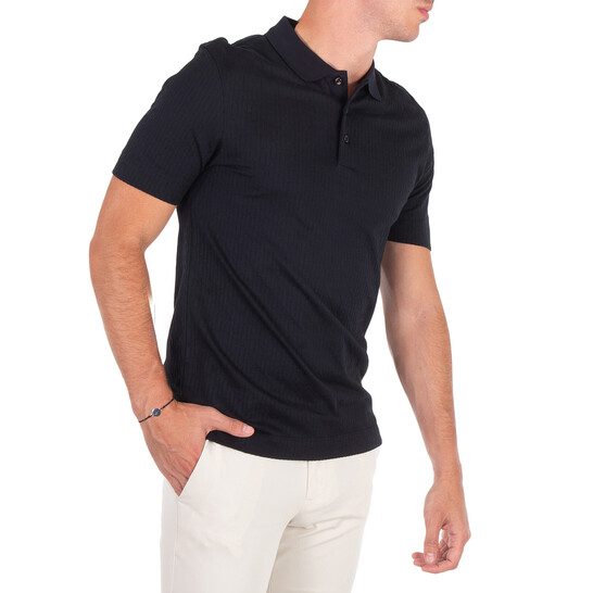 Hugo Boss Quilted Pattern Short Sleeve Polo Shirt, Size Small 50518804 ...