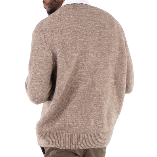 Hugo Boss Wool Silk and Bison Hair Relaxed-Fit Sweater, Size X