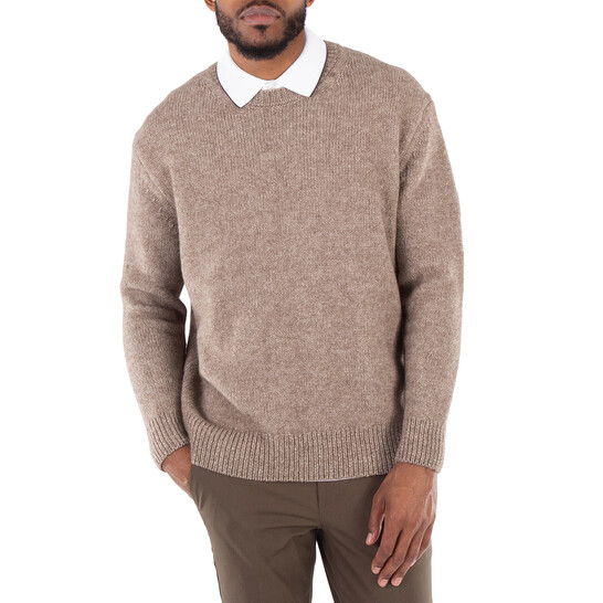 Hugo Boss Wool Silk and Bison Hair Relaxed-Fit Sweater, Size X