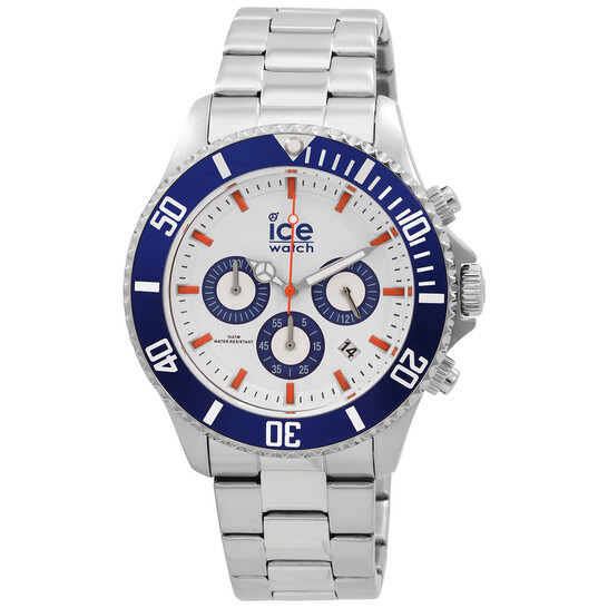 【heres】ICE BANGLE101 Ice Chrono Ice Watch Blue And White Ice-Watch Chronograph Quartz