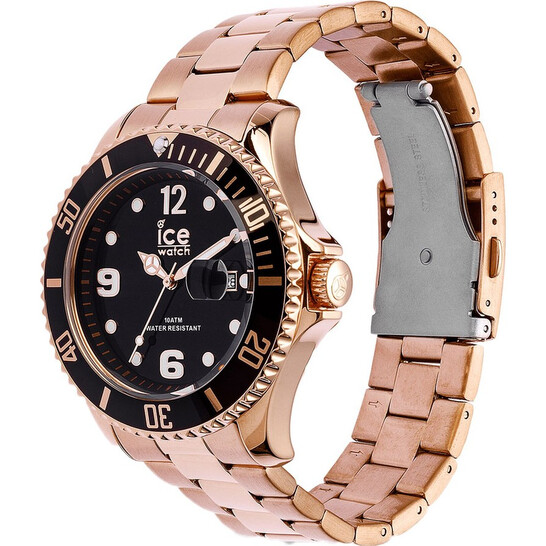 Ice-Watch Quartz Black Dial Rose Gold-tone Men's Watch 016764