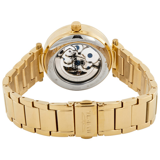 Invicta Angel Automatic White Mother of Pearl Dial Ladies Watch