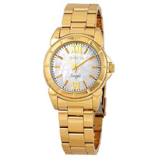 INVICTA ANGEL Women\'s Quartz Watch Pearl Dial, Gold Tone Bracelet Invicta Angel Quartz White Mother of Pearl Dial Ladies Watch  main image 3