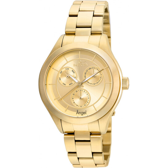 Invicta Angel Multi-Function Gold Dial Ladies Watch 21694 - 546x546