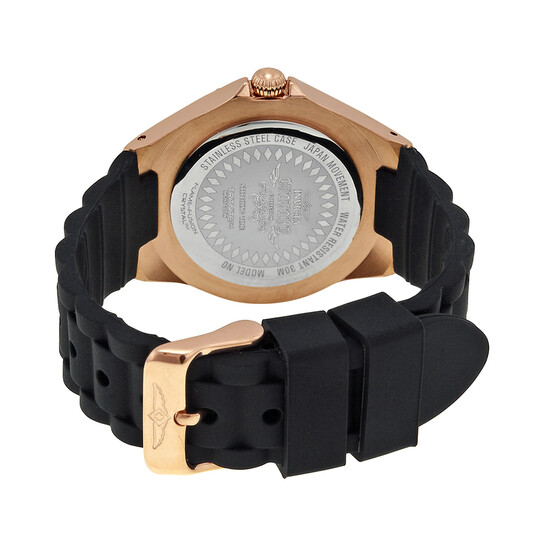 Invicta Angel Multi-Function White Dial Black Silicone Ladies Watch 18799 - 546x546 Image #3