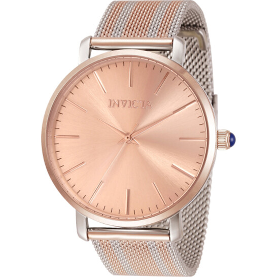 Invicta Angel Quartz Rose Gold Dial Ladies Watch 33937 