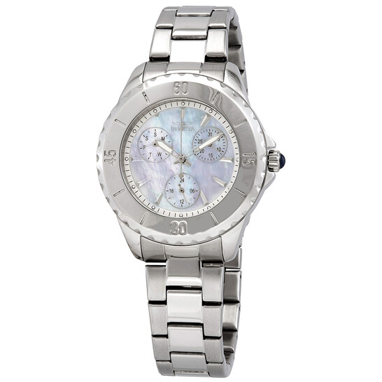 INVICTA ANGEL NEW MOTHER OF PEARL SILVER  WATCH Invicta Angel Women main image 2