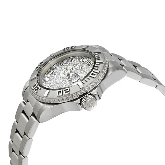 Invicta Angel Silver Glitter Dial Stainless Steel Ladies 
