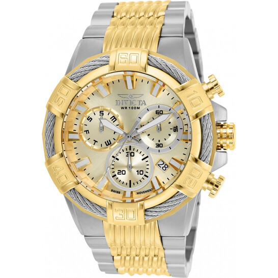 Invicta Bolt Chronograph Quartz Champagne Dial Men's Watch 25864 Invicta Bolt Chronograph Quartz Champagne Dial Men's Watch 25864