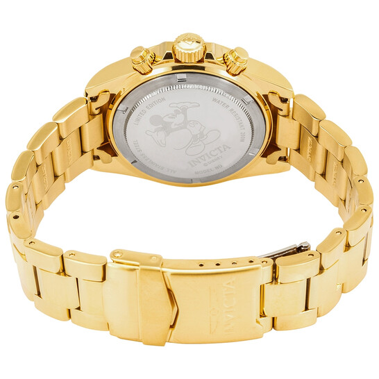 Invicta Disney Limited Edition Mickey Mouse Chronograph Gold Dial
