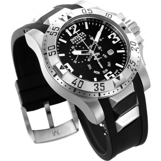 Invicta Excursion Chronograph Black Dial Men's Watch 18202 886678224388 ...