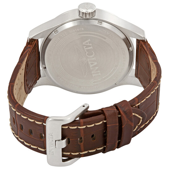 Invicta I Force Multi-Function Silver Dial Brown Leather Men's Watch 0765 - 546x546 Image #3