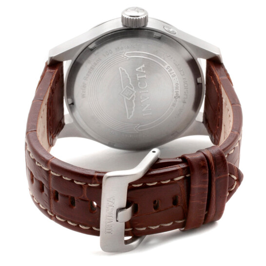 Invicta I Force Multi-Function Silver Dial Brown Leather Men's Watch 0765 - 546x546 Image #4