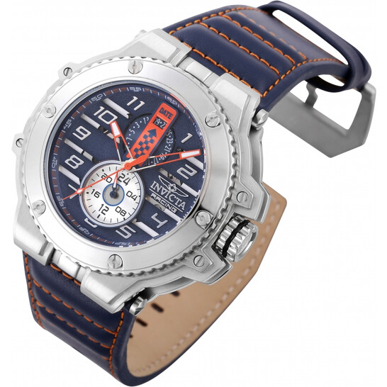 Invicta Invicta Racing Downforce GMT Quartz Blue Dial Men display picture 3