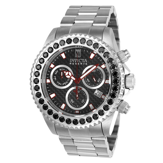Invicta Jason Taylor Chronograph Quartz Black Dial Men display picture 1
