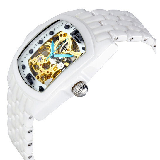 Invicta Lupah Collection Skeleton Dial White Ceramic  display picture 1