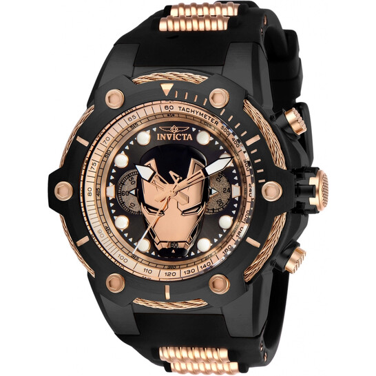 Invicta Marvel Ironman Chronograph Black Dial Men's Watch 26913