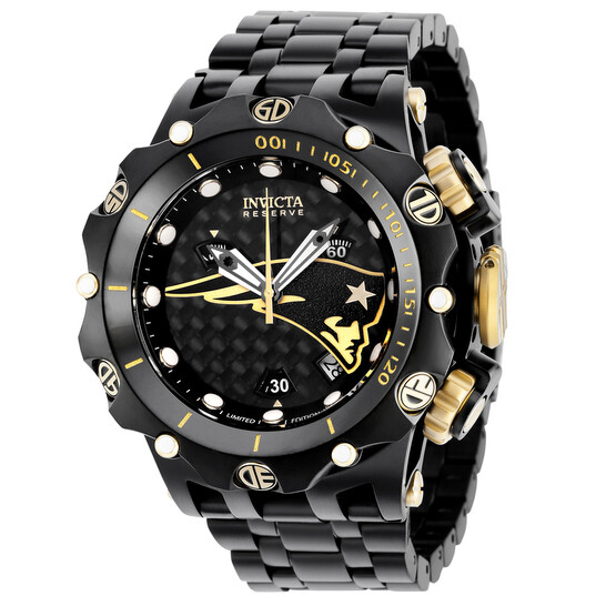 Invicta NFL New England Patriots Black Dial Men's Watch 36172