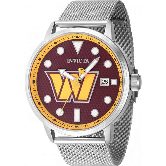 Washington Commanders Clock Invicta Nfl Washington Commanders Quartz Men's Watch 47983 886678639243 ...