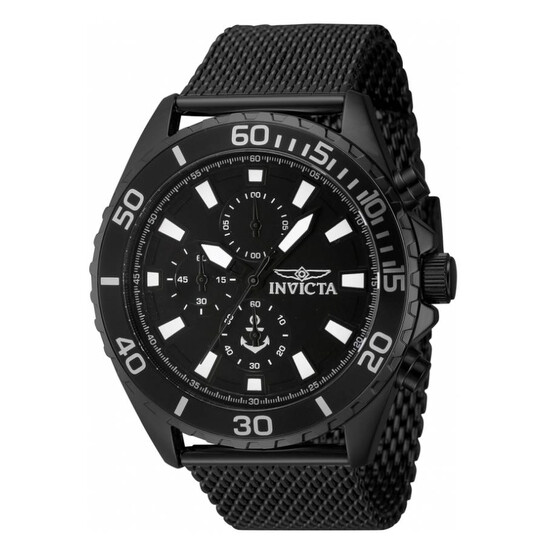Invicta Ocean Voyage Chronograph Quartz Black Dial Men's Watch
