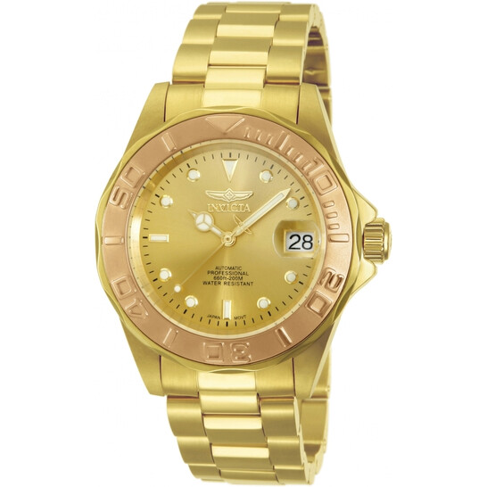 Invicta Pro Diver Automatic Gold Dial Men display picture 1