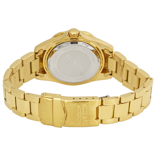 Invicta Pro Diver Black Dial Yellow Gold-plated Men's Watch
