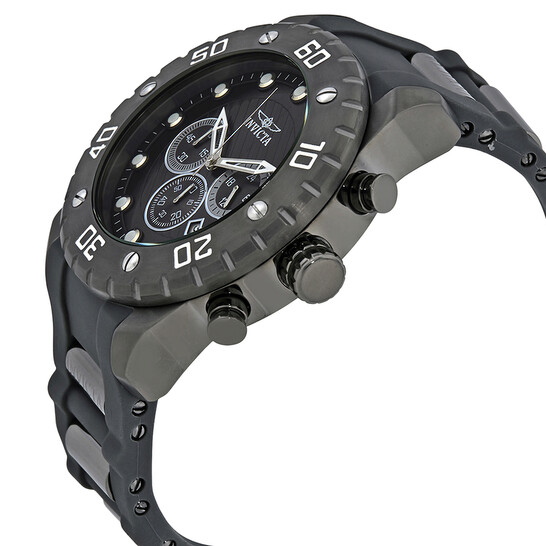 【のりお】 Invicta Pro Diver Chronograph Black Dial Men's Watch 20282