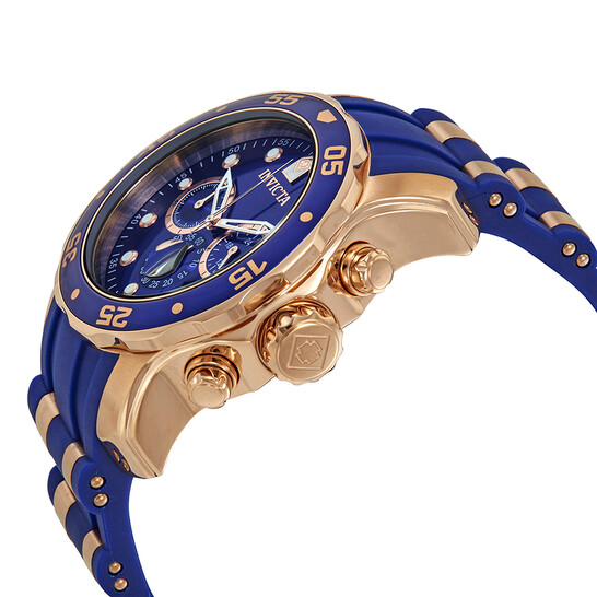Invicta Pro Diver Chronograph Blue Dial Men's Watch 18197 - 546x546 Image #2