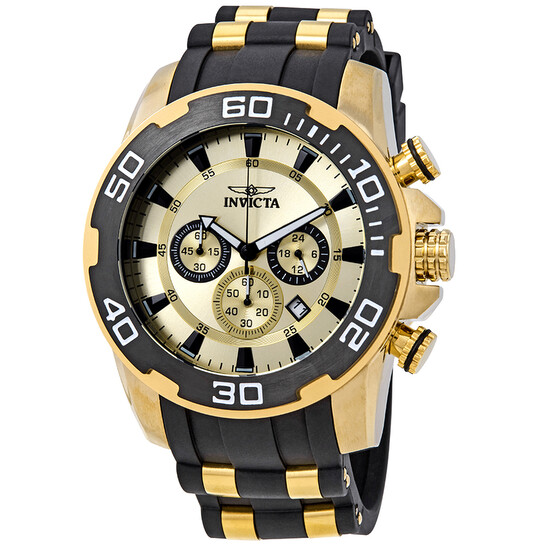 Invicta Pro Diver Chronograph Gold Dial Men's Watch 22346 - 546x546