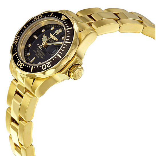 Invicta Women\'s Pro Diver Quartz 3 Hand Gold 61sSSyRoBfL._AC_UY900_.jpg main image 4