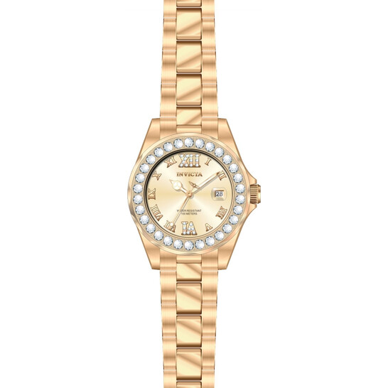 Invicta Pro Diver Quartz 3 Hand Rose Dial Ladies Watch 15253  display picture 3