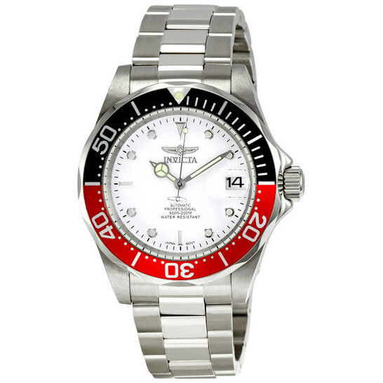 Invicta Pro Diver Automatic White Dial Coke Bezel Men's Watch 9404