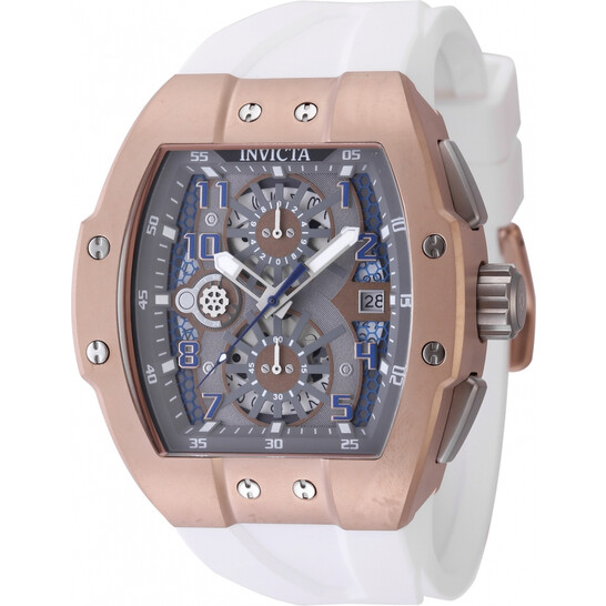 Invicta Rose Gold and Grey Chronograph Watch Invicta Men main image 3