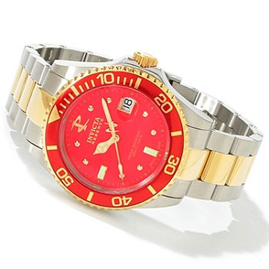 Invicta Reserve Men's Pro Diver Swiss Automatic 18kt Gold Plated