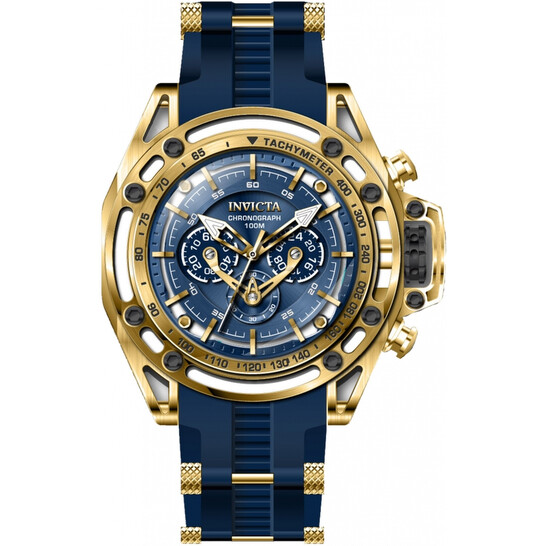 Invicta S1 Rally Chronograph GMT Quartz Blue Dial Men's Watch 38156