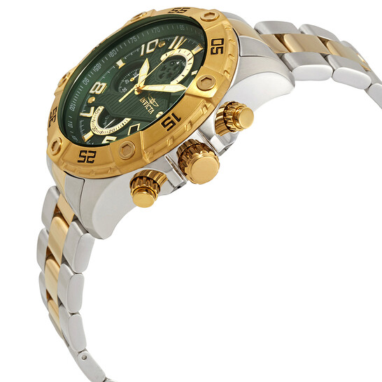 Invicta S1 Rally Chronograph Green Dial Two-Tone Men's Watch 26099 - 546x546 Image #2