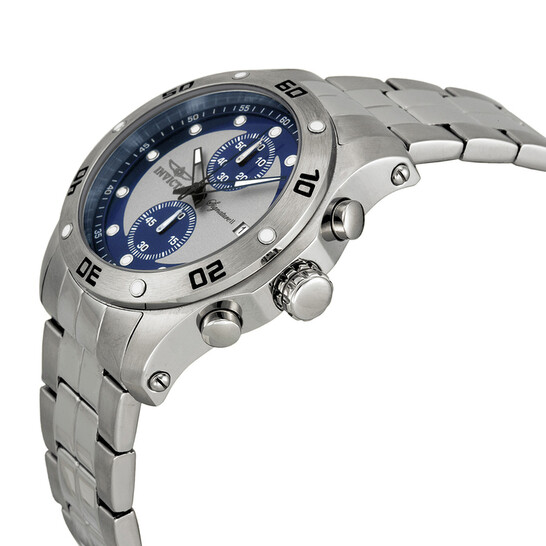 Invicta Signature II Chronograph Blue and Silver Dial  display picture 1