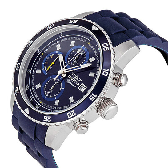 Invicta Signature II Chronograph Blue Dial Men display picture 2