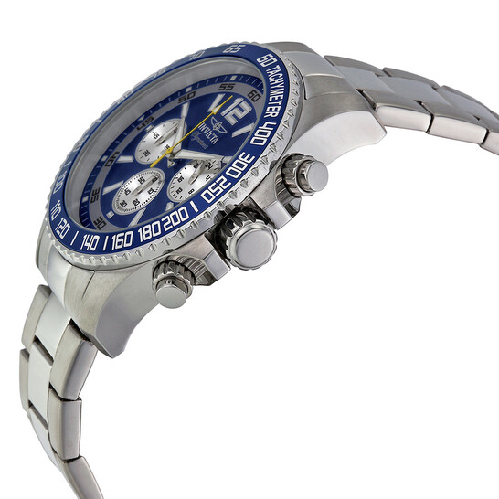 Invicta Signature II Chronograph Blue Dial Men display picture 3