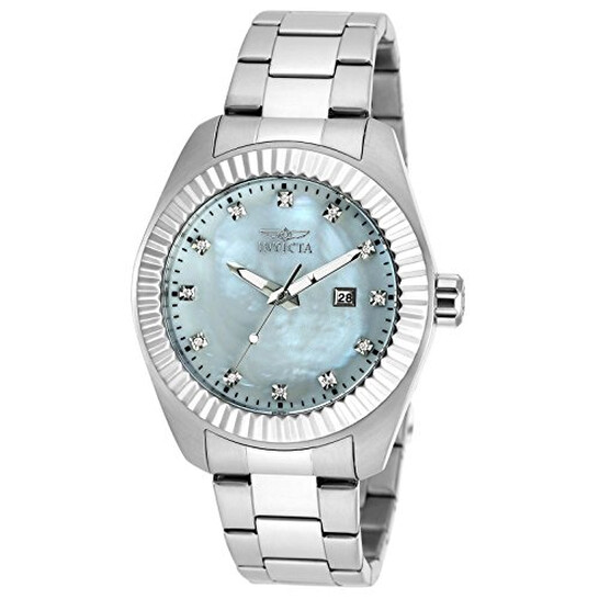 Stainless Steel Invicta Mother Of Pearl Watch Invicta Pro Diver