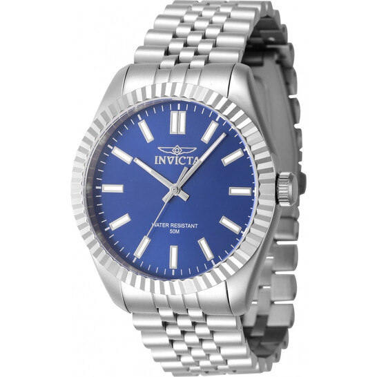 Invicta Blue Dial Silver Band Watch Amazon.com: Invicta Men main image 3