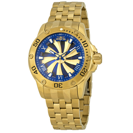 Invicta Speedway Automatic Blue and Gold Dial Men's Watch 25851