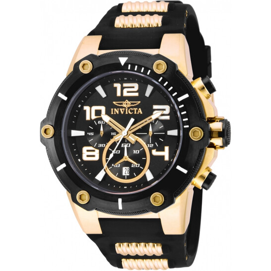 Invicta Speedway Chronograph Black Dial Men's Watch 17200 - 546x546