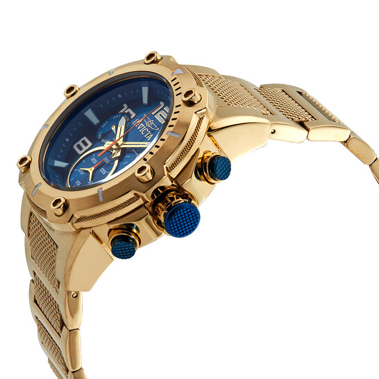 Invicta Speedway Chronograph Blue Dial Gold Ion-plated Men's Watch 19532 Invicta Speedway Chronograph Blue Dial Gold Ion-plated Men's Watch 19532 - 546x546 Image #2