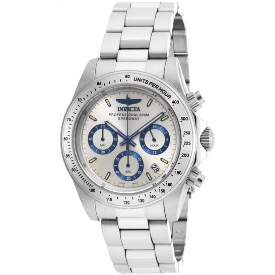 Invicta Speedway Chronograph Silver Dial Stainless Steel Men's Watch 17311 - 546x546