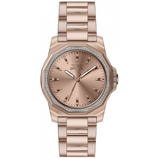 Invicta Speedway Quartz Crystal Rose Gold Dial Ladies Watch  display picture 2