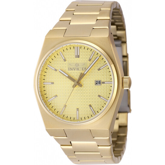 Invicta Speedway Zager Exclusive Quartz Gold Dial Men's Watch