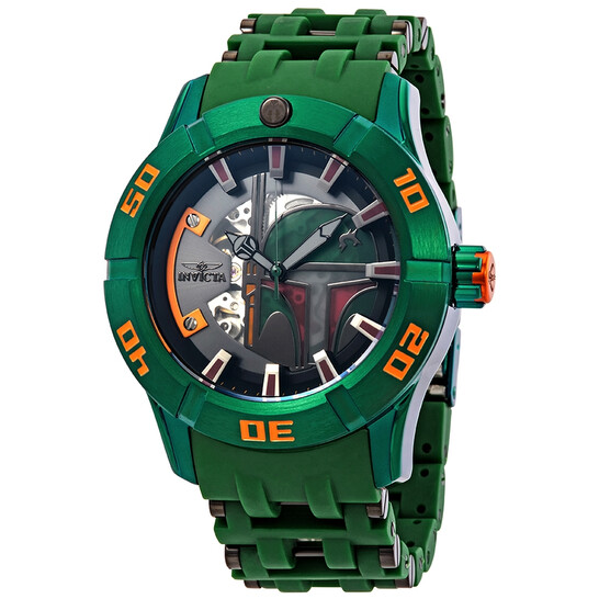 Invicta Star Wars Boba Fett Automatic Green Dial Men's Watch 26545